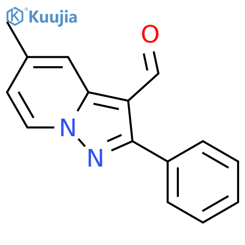 Pyrazolo[1,5-a]pyridine-3-carboxaldehyde, 5-methyl-2-phenyl- structure