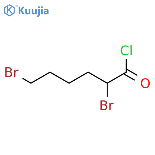 HEXANOYL CHLORIDE, 2,6-DIBROMO- structure