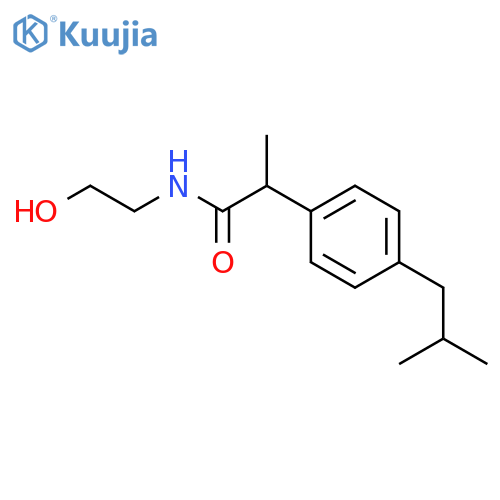 Benzeneacetamide,N-(2-hydroxyethyl)-a-methyl-4-(2-methylpropyl)- structure