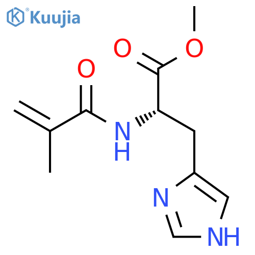 L-HISTIDINE, N-(2-METHYL-1-OXO-2-PROPENYL)-, METHYL ESTER structure
