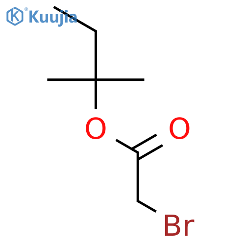Acetic acid, bromo-, 1,1-dimethylpropyl ester structure