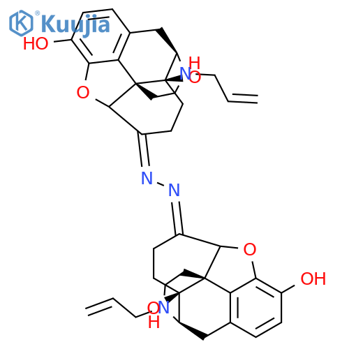 Morphinan-6-one,4,5-epoxy-3,14-dihydroxy-17-(2-propen-1-yl)-, 2-[(5a)-4,5-epoxy-3,14-dihydroxy-17-(2-propen-1-yl)morphinan-6-ylidene]hydrazone structure