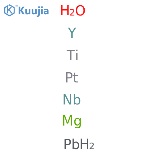Lead magnesium niobium platinum titanium yttrium oxide structure