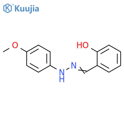 Benzaldehyde, 2-hydroxy-, (4-methoxyphenyl)hydrazone structure
