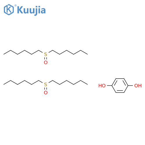 1,4-Benzenediol, compd. with 1,1'-sulfinylbis[hexane] (1:2) structure