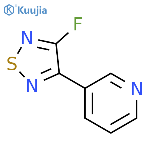 Pyridine, 3-(4-fluoro-1,2,5-thiadiazol-3-yl)- structure