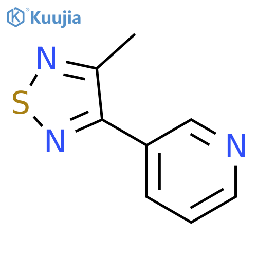 Pyridine, 3-(4-methyl-1,2,5-thiadiazol-3-yl)- structure