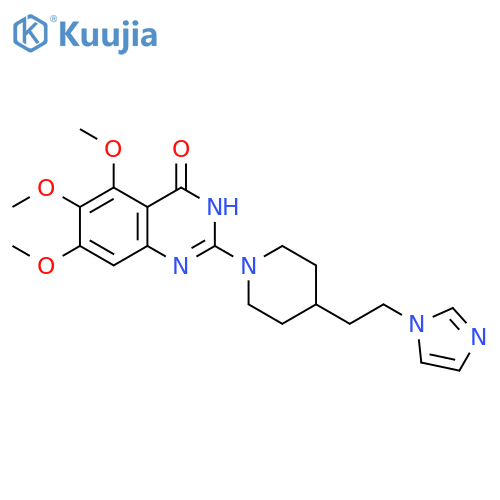 4(3H)-Quinazolinone, 2-[4-[2-(1H-imidazol-1-yl)ethyl]-1-piperidinyl]-5,6,7-trimethoxy- structure