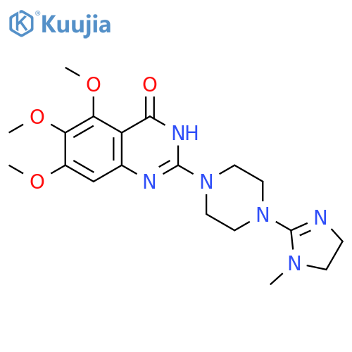 4(1H)-Quinazolinone,2-[4-(4,5-dihydro-1-methyl-1H-imidazol-2-yl)-1-piperazinyl]-5,6,7-trimethoxy- structure