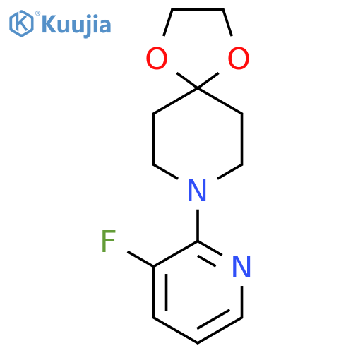 1,4-Dioxa-8-azaspiro[4.5]decane, 8-(3-fluoro-2-pyridinyl)- structure
