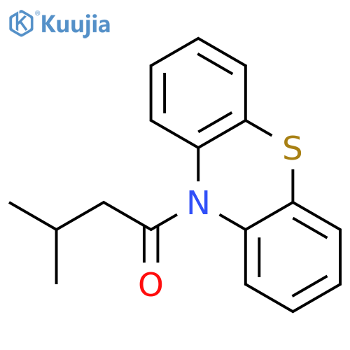 1-Butanone, 3-methyl-1-(10H-phenothiazin-10-yl)- structure