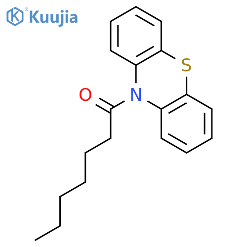 1-Heptanone, 1-(10H-phenothiazin-10-yl)- structure