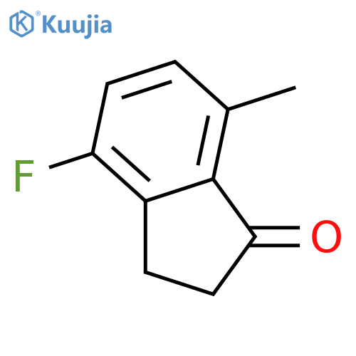 4-Fluoro-7-methyl-2,3-dihydro-1H-inden-1-one structure