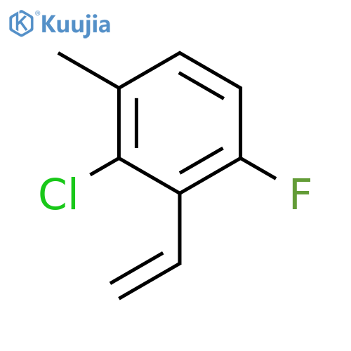 Benzene, 2-chloro-3-ethenyl-4-fluoro-1-methyl- structure
