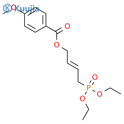 Benzoic acid, 4-methoxy-, (2E)-4-(diethoxyphosphinyl)-2-butenyl ester structure