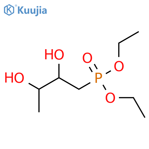 Phosphonic acid, [(2R,3S)-2,3-dihydroxybutyl]-, diethyl ester structure