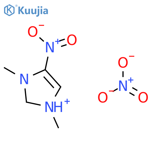 1H-Imidazolium, 1,3-dimethyl-4-nitro-, nitrate structure