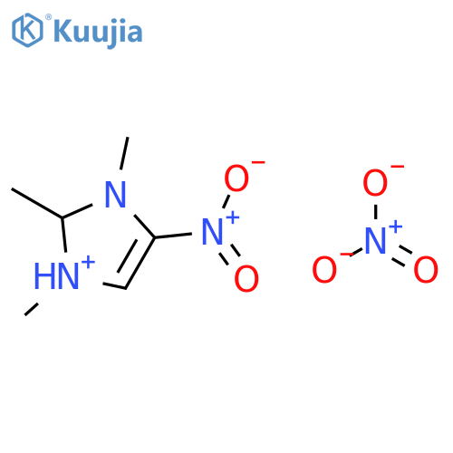 1H-Imidazolium, 1,2,3-trimethyl-4-nitro-, nitrate structure