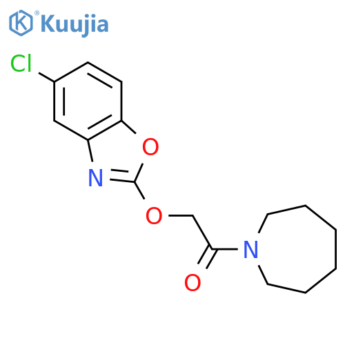 1H-AZEPINE, 1-[[(5-CHLORO-2-BENZOXAZOLYL)OXY]ACETYL]HEXAHYDRO- structure