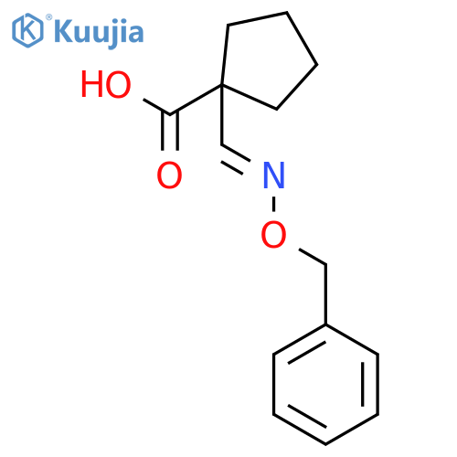 Cyclopentanecarboxylic acid, 1-[[(phenylmethoxy)imino]methyl]- structure