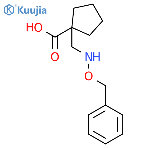Cyclopentanecarboxylic acid, 1-[[(phenylmethoxy)amino]methyl]- structure