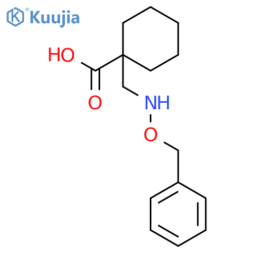 Cyclohexanecarboxylic acid, 1-[[(phenylmethoxy)amino]methyl]- structure