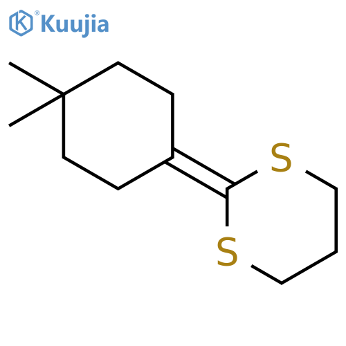 1,3-Dithiane, 2-(4,4-dimethylcyclohexylidene)- structure
