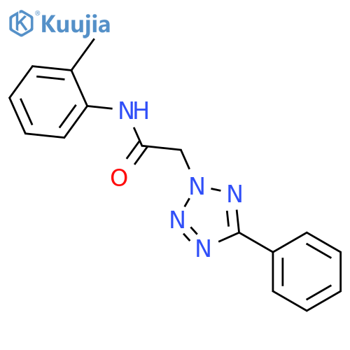 2-(5-Phenyl-tetrazol-2-yl)-N-o-tolyl-acetamide structure