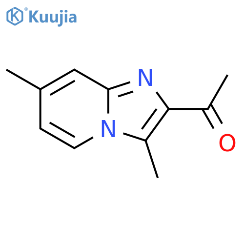 1-{3,7-dimethylimidazo1,2-apyridin-2-yl}ethan-1-one structure