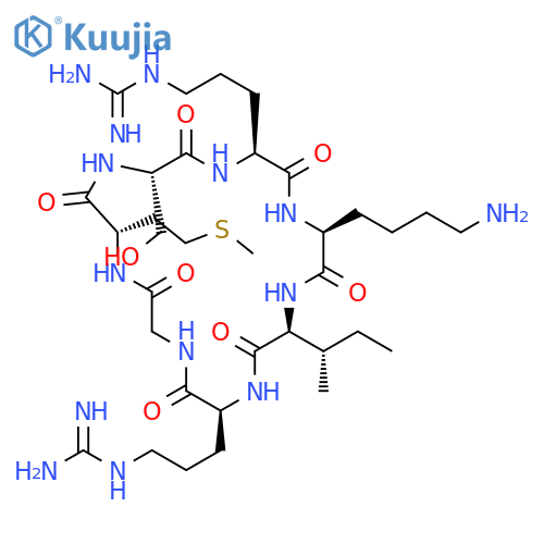 Cyclo(L-arginylglycyl-L-methionyl-L-seryl-L-arginyl-L-lysyl-L-isoleucyl) structure