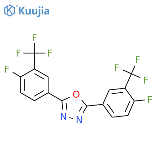 1,3,4-Oxadiazole, 2,5-bis[4-fluoro-3-(trifluoromethyl)phenyl]- structure