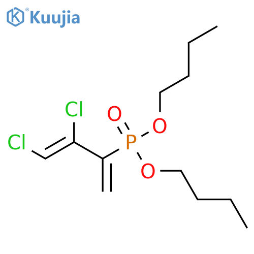 Phosphonic acid, (2,3-dichloro-1-methylene-2-propenyl)-, dibutyl ester structure