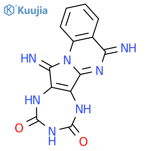 5H-[1,3,5]TRIAZEPINO[6',7':3,4]PYRROLO[1,2-A]QUINAZOLINE-8,10(9H,11H)-DIONE, 7,12-DIHYDRO-5,12-DIIMINO- structure