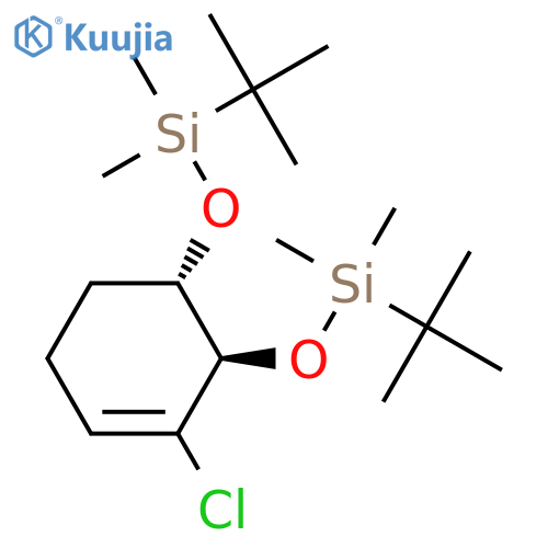 Silane,[[(1S,2R)-3-chloro-3-cyclohexene-1,2-diyl]bis(oxy)]bis[(1,1-dimethylethyl)dimethyl- structure