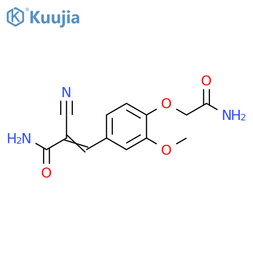 2-Propenamide,3-[4-(2-amino-2-oxoethoxy)-3-methoxyphenyl]-2-cyano- structure