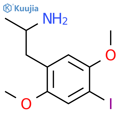 1-(4-iodo-2,5-dimethoxyphenyl)-2-propanamine structure