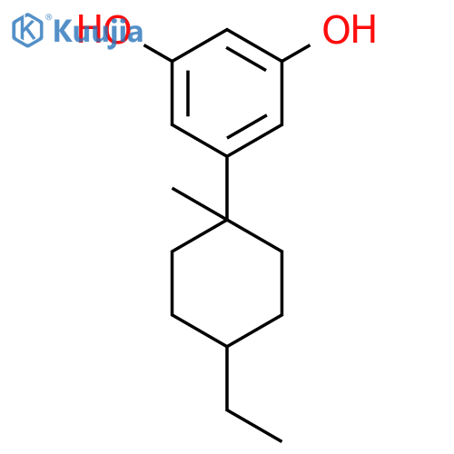 1,3-Benzenediol, 5-(4-ethyl-1-methylcyclohexyl)- structure
