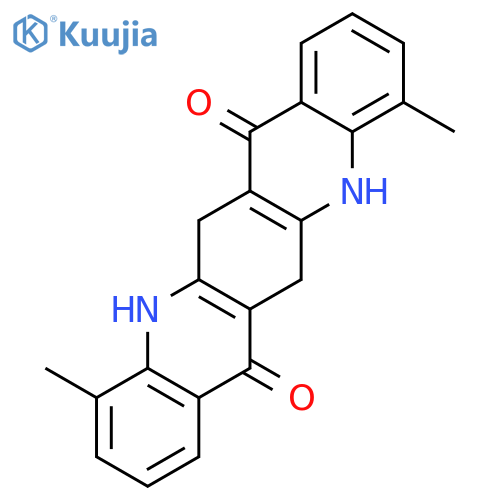 Quino[2,3-b]acridine-7,14-dione, 5,6,12,13-tetrahydro-4,11-dimethyl- structure
