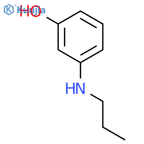 Phenol, 3-(propylamino)- structure