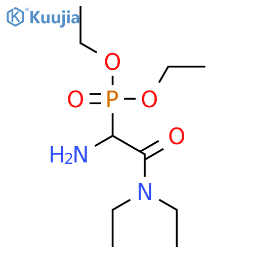 PHOSPHONIC ACID, [1-AMINO-2-(DIETHYLAMINO)-2-OXOETHYL]-, DIETHYL ESTER structure
