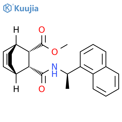 Bicyclo[2.2.2]oct-5-ene-2-carboxylic acid,3-[[[(1R)-1-(1-naphthalenyl)ethyl]amino]carbonyl]-, methyl ester,(1R,2S,3R,4S)- structure
