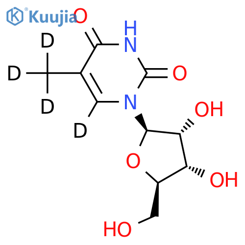 5-Methyluridine-d4 structure