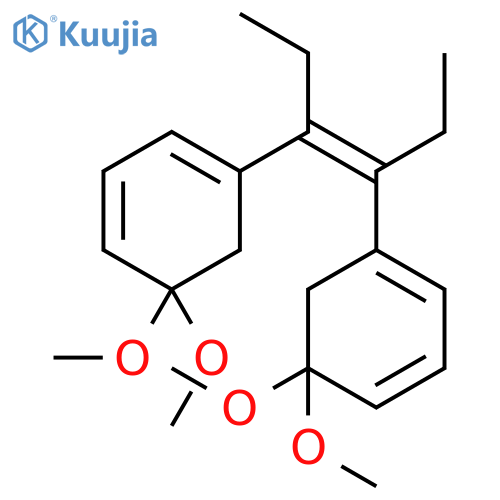 3,4-bis(3',3'-dimethoxyphenyl)-3-hexene structure