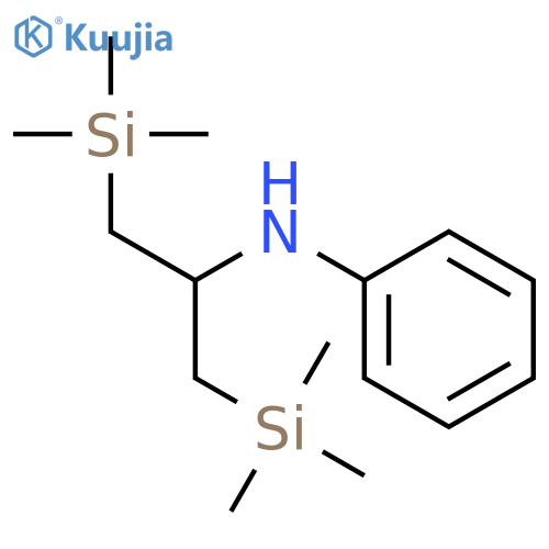 BENZENAMINE, N-[1-[(TRIMETHYLSILYL)METHYL]-2-(TRIMETHYLSILYL)ETHYL]- structure