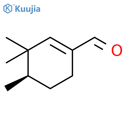 1-CYCLOHEXENE-1-CARBOXALDEHYDE, 3,3,4-TRIMETHYL-, (R)- structure