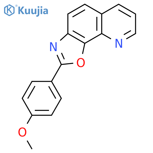 OXAZOLO[4,5-H]QUINOLINE, 2-(4-METHOXYPHENYL)- structure