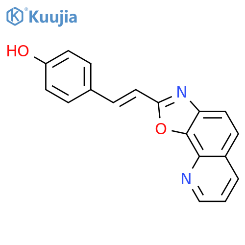 PHENOL, 4-(2-OXAZOLO[4,5-H]QUINOLIN-2-YLETHENYL)- structure