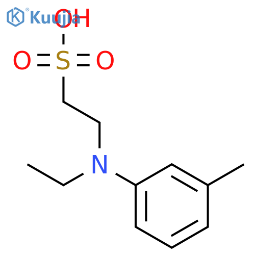 2-(ethyl(m-tolyl)amino)ethanesulfonic acid structure