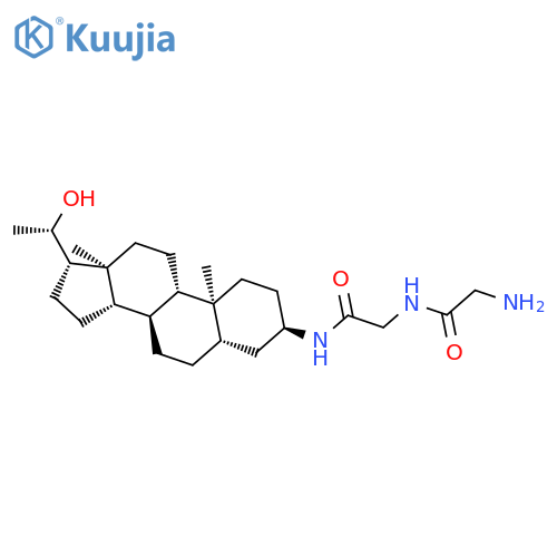 Glycinamide, glycyl-N-[(3a,5a,20S)-20-hydroxypregnan-3-yl]- structure