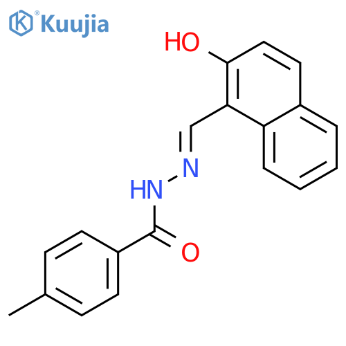 4-Methylbenzoic (2-hydroxy-1-naphthylmethylene)hydrazide structure
